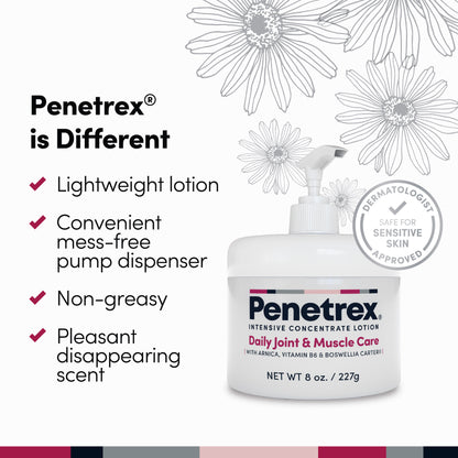 Penetrex Daily Joint & Muscle Care Lotion, 8 oz Pump