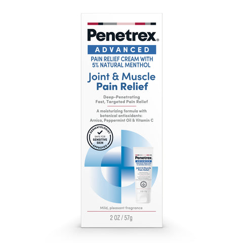 Penetrex Advanced Joint & Muscle Pain Relief Cream, 2 oz with 5% Menthol