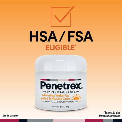 Penetrex Morning Wake-Up cream is HSA and FSA eligible