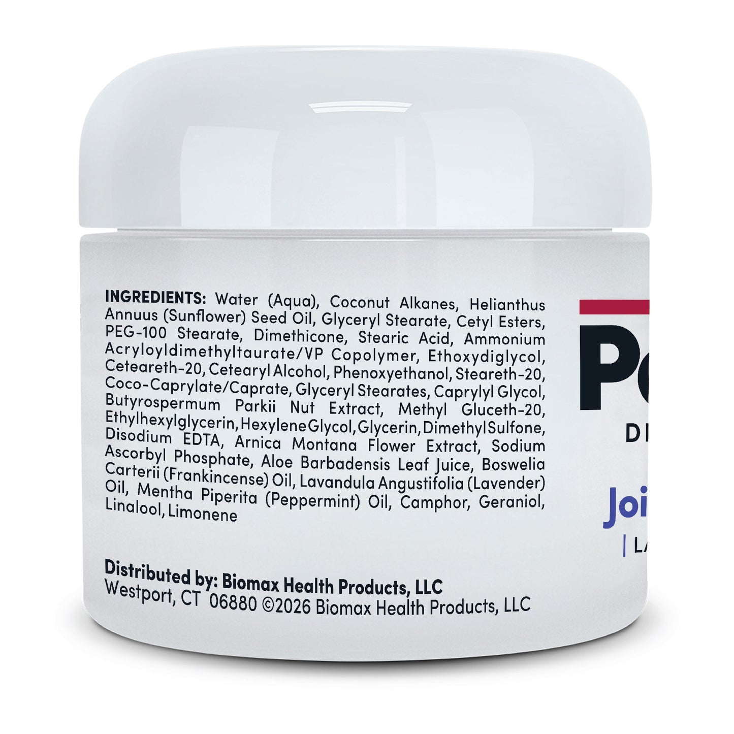 Penetrex Nighttime Joint & Muscle Care Cream 2 oz jar, side view