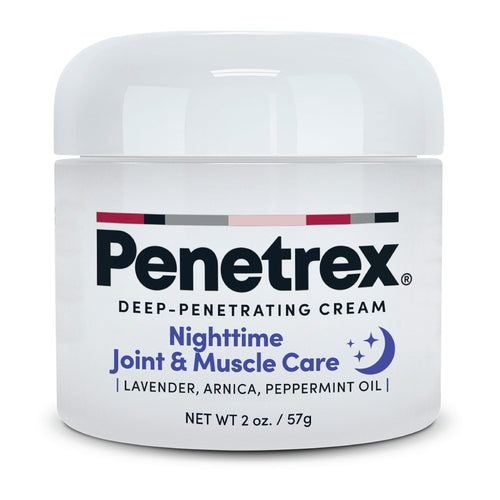 Penetrex Nighttime Joint & Muscle Care Cream with lavender essential oil, 2 oz jar, front view