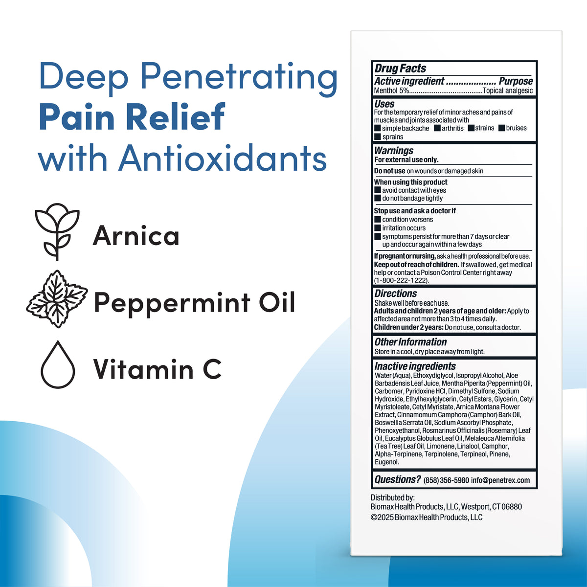 Penetrex Advanced Pain Relief Roll-On Gel for Joint & Muscle (2.25 FL Oz) (GWP - SHRINE PRODUCT)