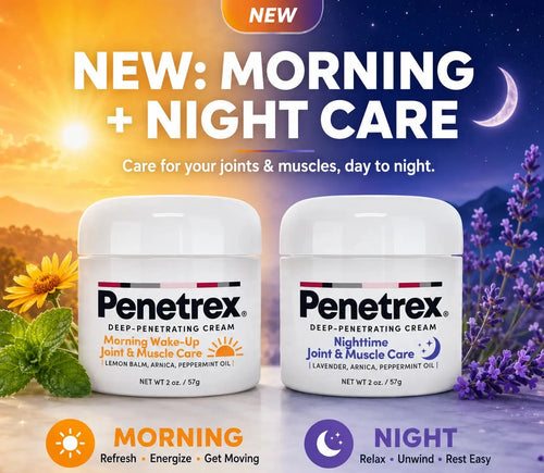 Penetrex Morning + Night Joint & Muscle Care Bundle, 2 oz